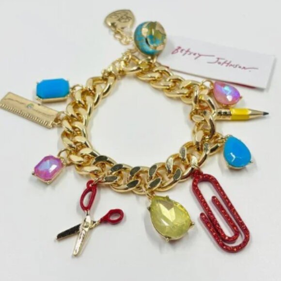 Betsey Johnson Back to School Statement Bracelet - Picture 3 of 5